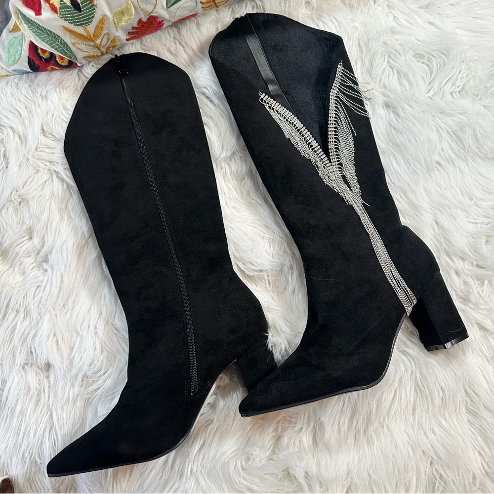 Rhinestone Fringe Cowgirl Boots - Picture 8 of 14